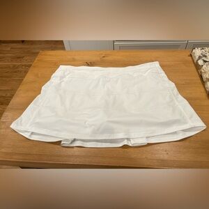Lululemon Pace Rival White Athletic Skirt